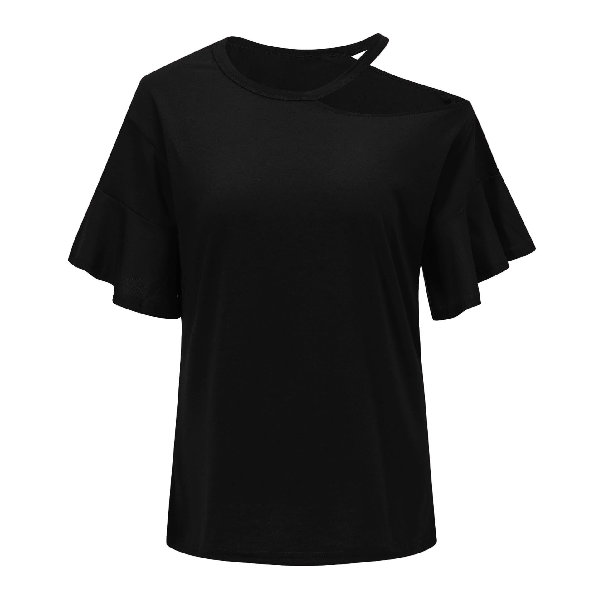 Omyke Casual Dew Shoulder T-shirt