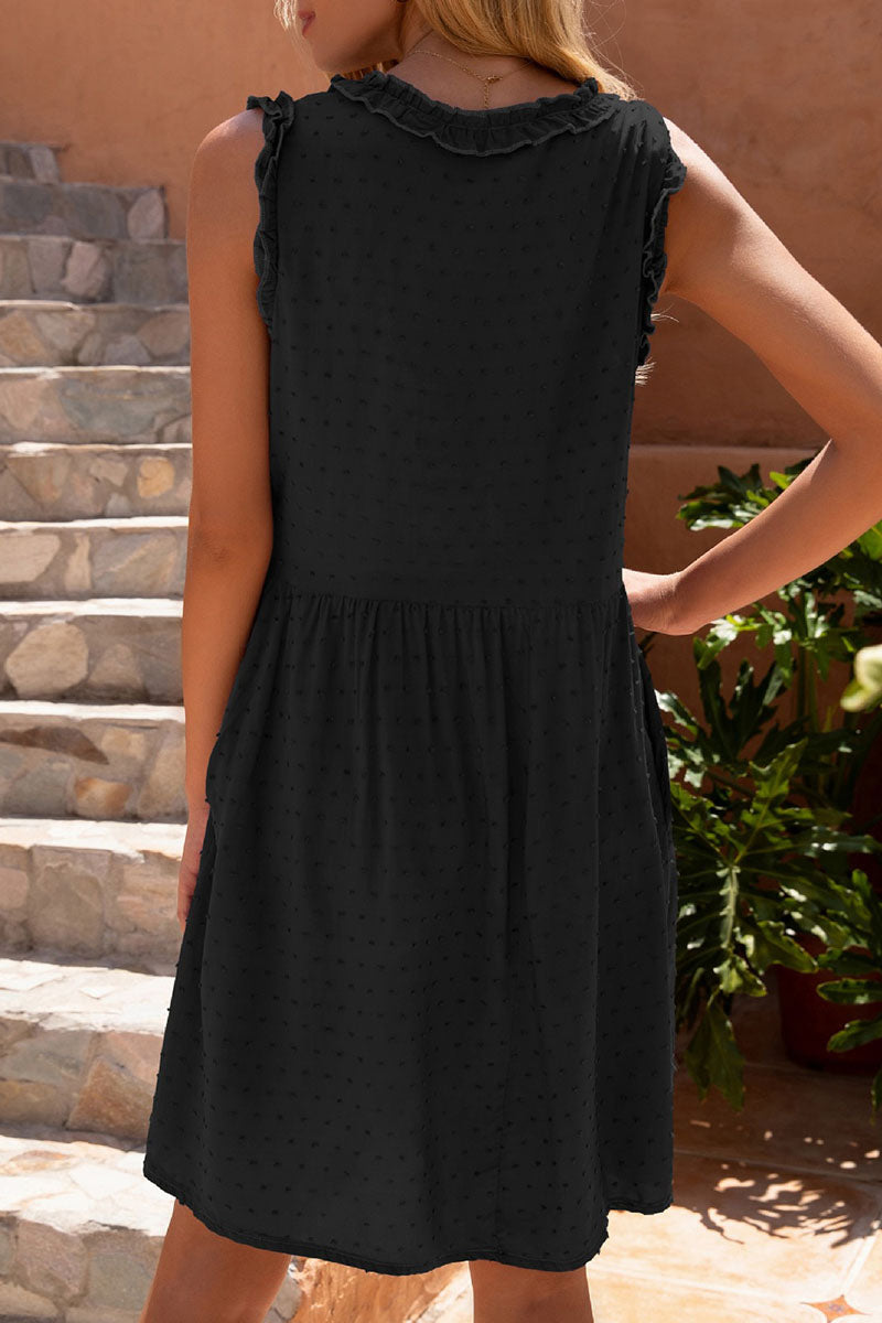 Fashion Casual Solid Patchwork V Neck Princess Dresses