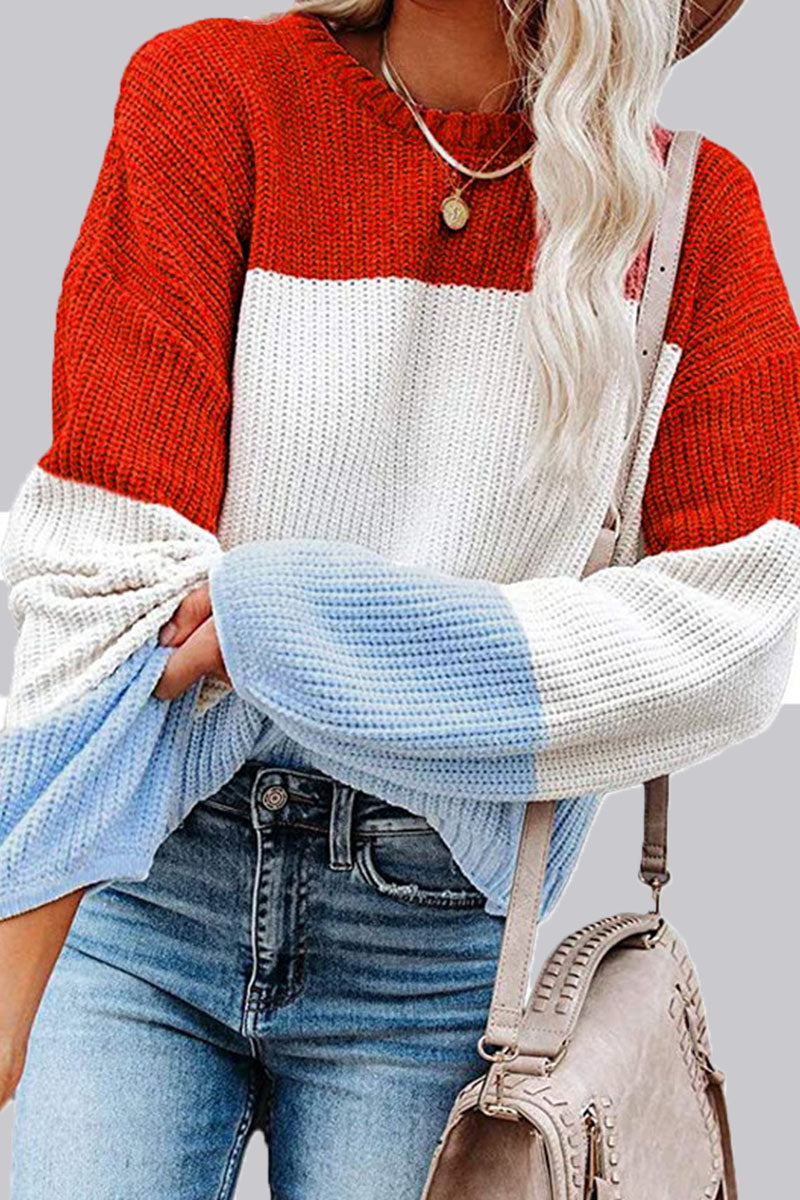 Fashion Casual Solid Split Joint O Neck Tops