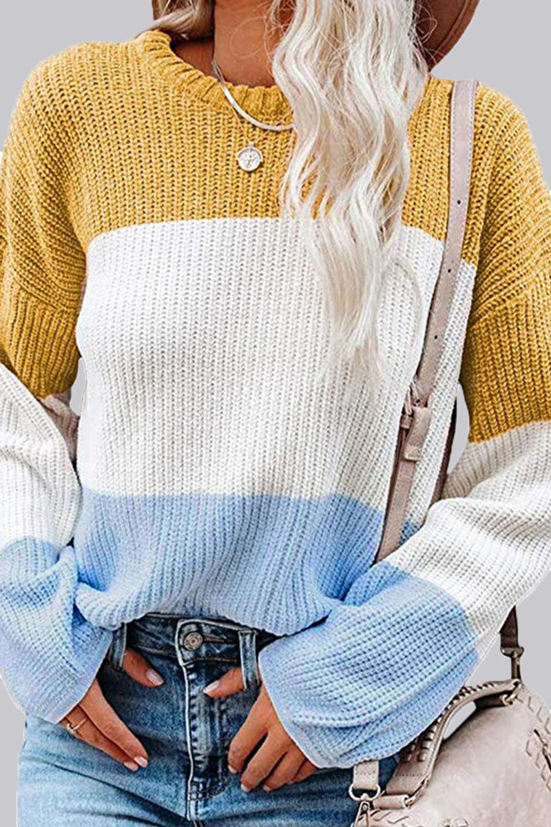 Fashion Casual Solid Split Joint O Neck Tops