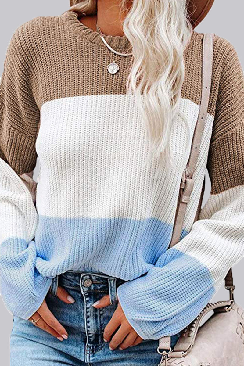 Fashion Casual Solid Split Joint O Neck Tops