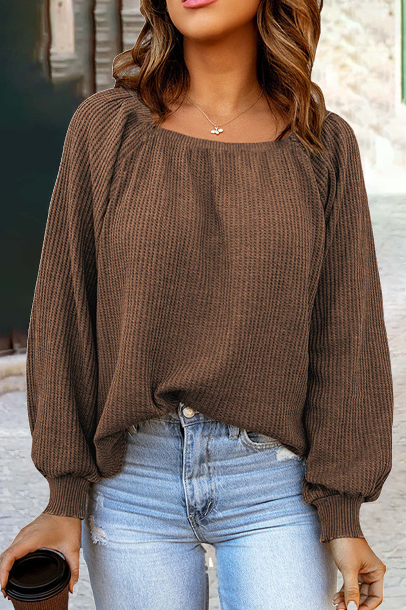 Fashion Solid Color Off Shoulder Tops(5 Colors)