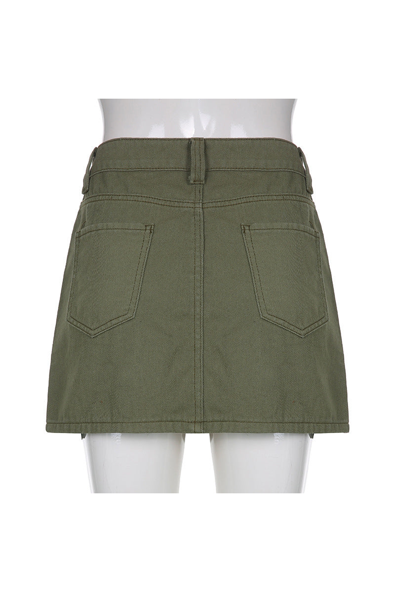 Sexy Casual Solid Pocket Regular Straight Patchwork Bottoms(4 Colors)