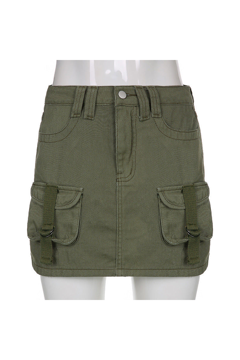 Sexy Casual Solid Pocket Regular Straight Patchwork Bottoms(4 Colors)