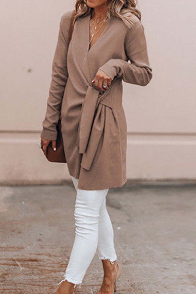 Omyke Loose solid Cardigan(4 Colors)