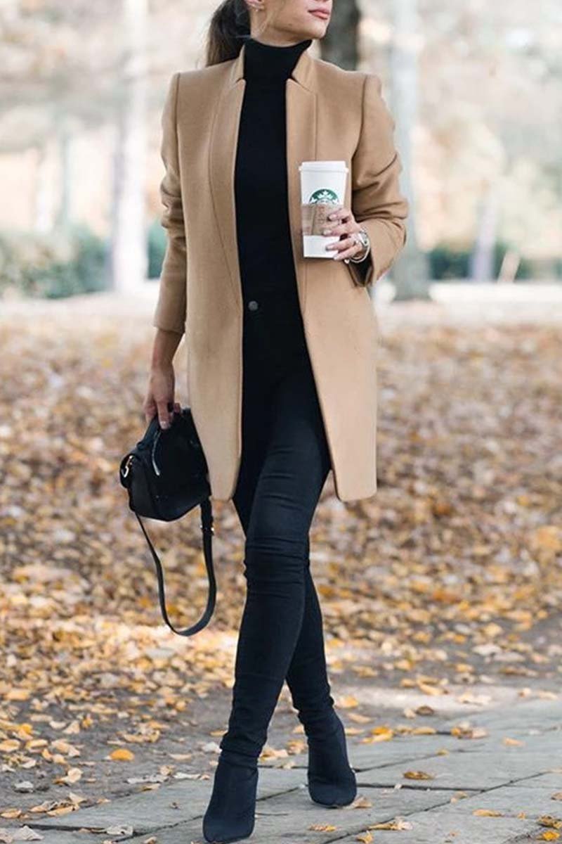 Florcoo Stand-up Collar Elegant Coat (6 Colors)