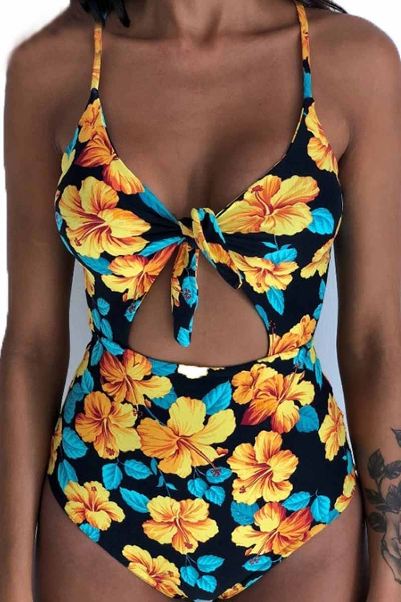 Omyke Knot One-piece Swimwear( 2 colors)