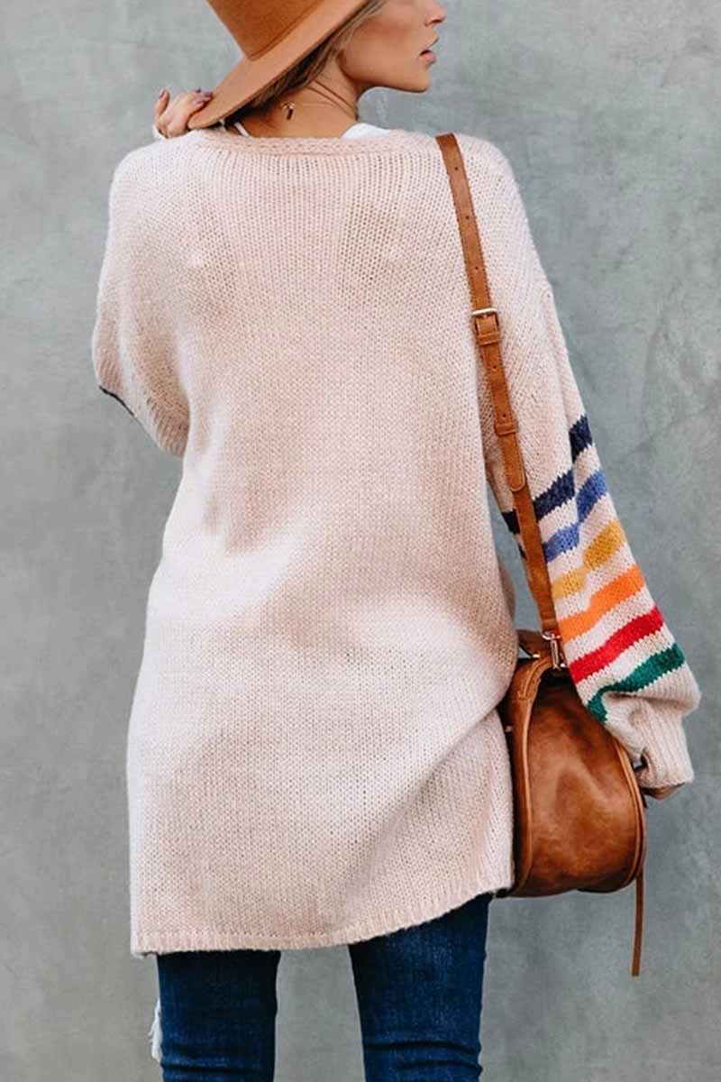 Omyke Loose Casual Knitted Coat