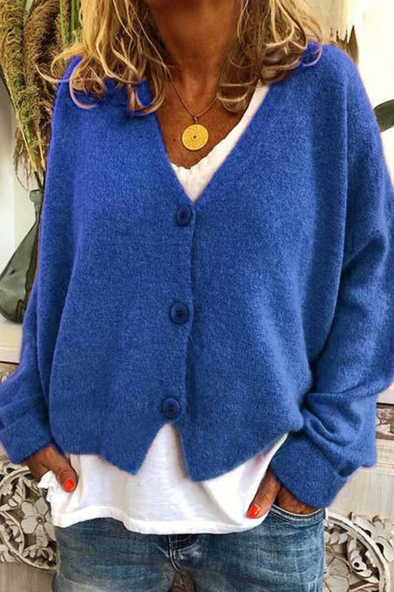 Omyke Casual Loose Knitted Cardigan ( 6 Color )