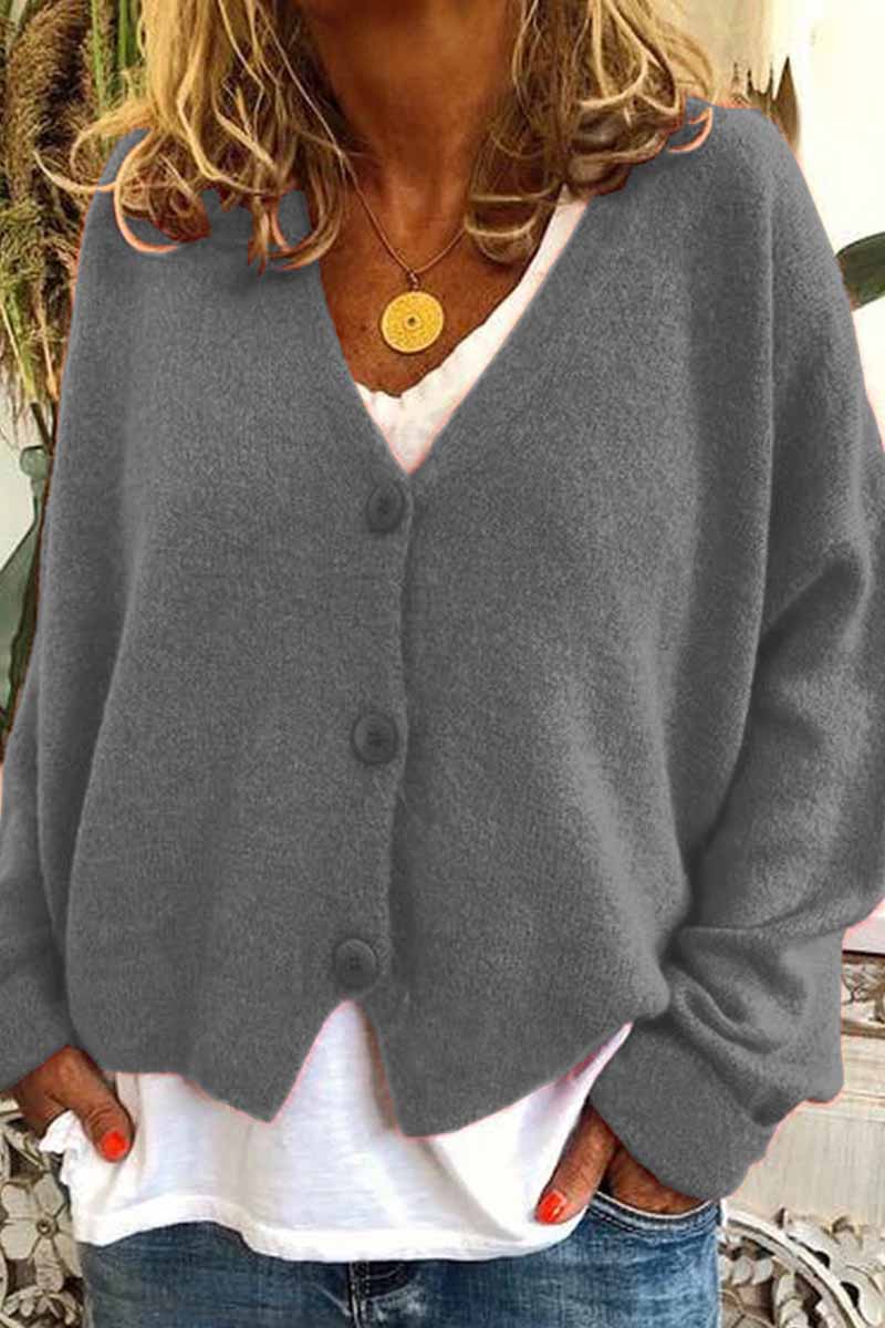 Omyke Casual Loose Knitted Cardigan ( 6 Color )