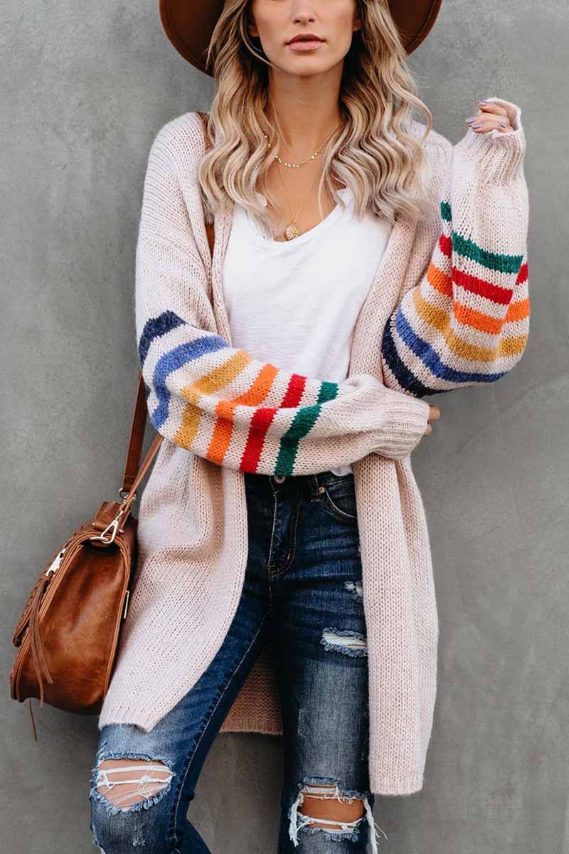Omyke Loose Casual Knitted Coat
