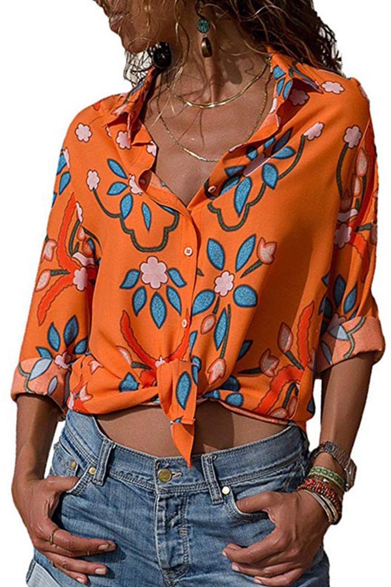 Omyke Casual Floral Shirt(4 Colors)