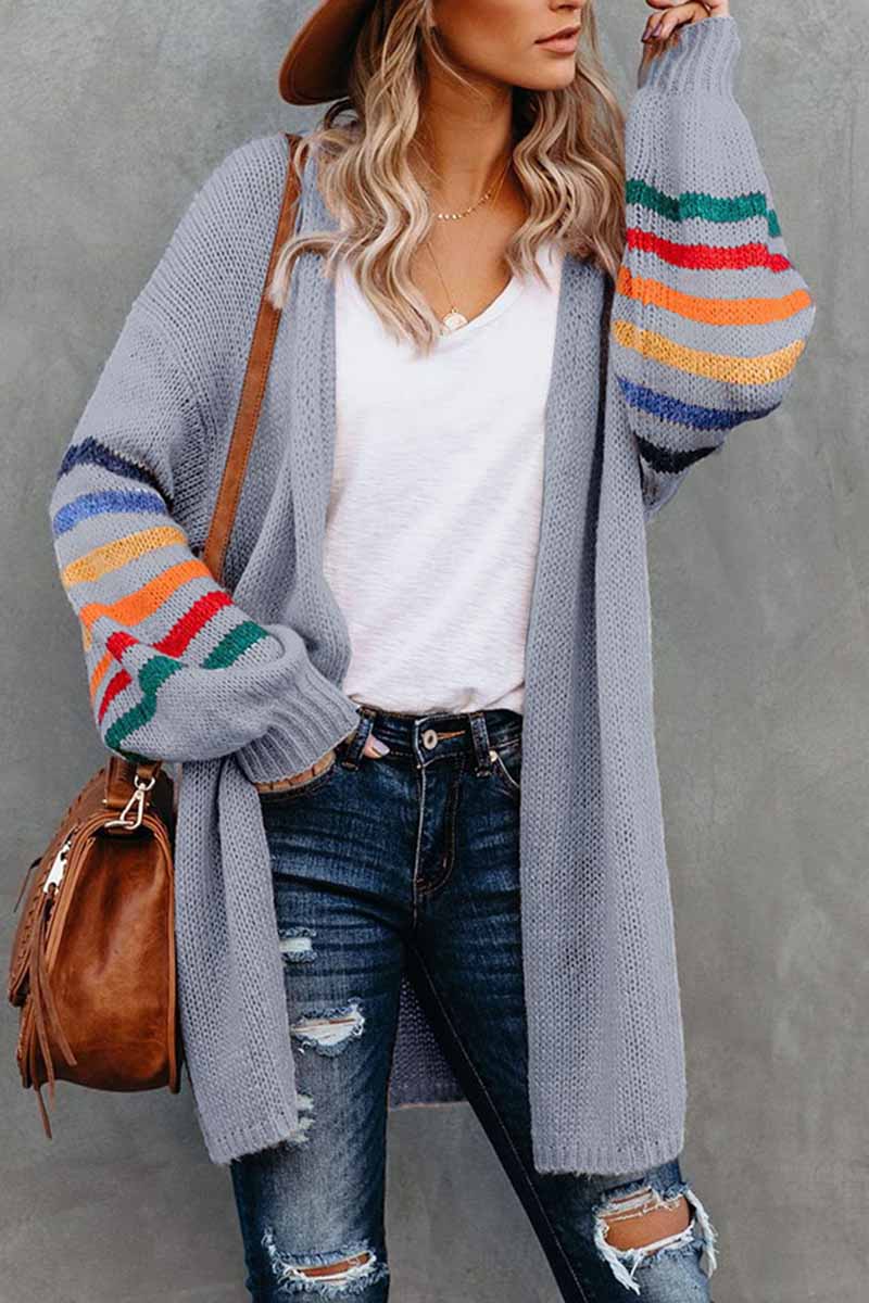 Omyke Loose Casual Knitted Coat