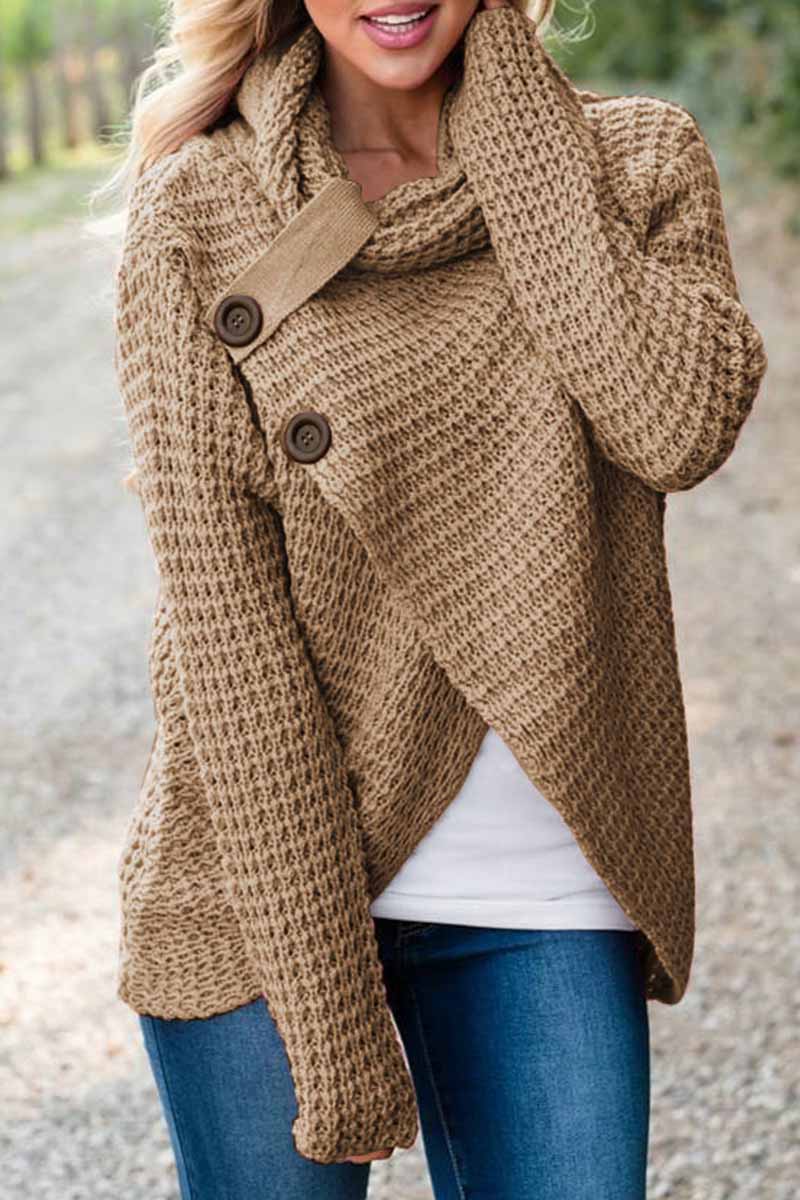 Omyke Irregular Winter Shawl Coat(6 Colors)