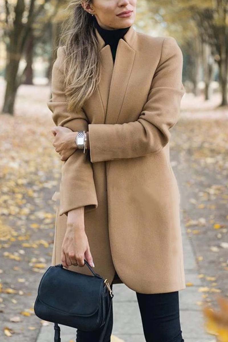 Florcoo Stand-up Collar Elegant Coat (6 Colors)