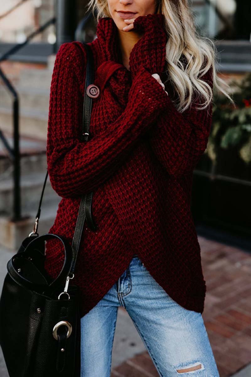 Omyke Irregular Winter Shawl Coat(6 Colors)