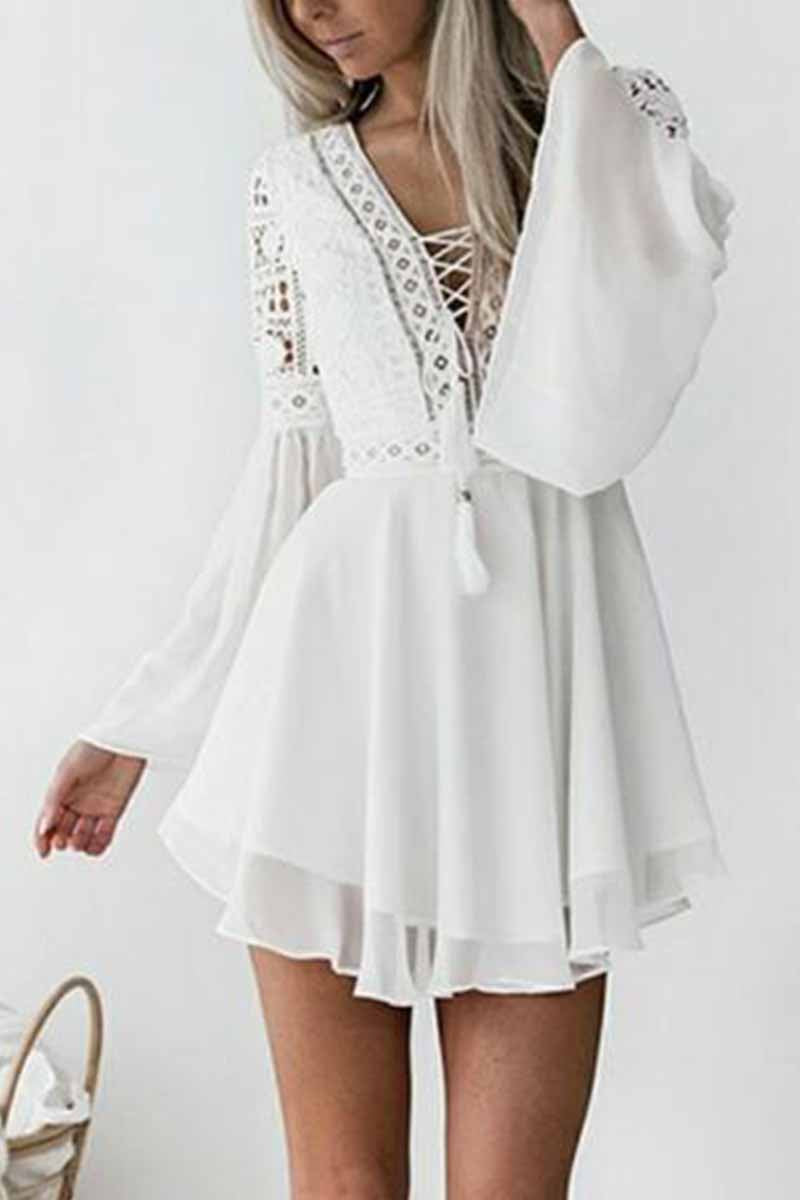 Omyke Lace Mini Dress (2 Colors )