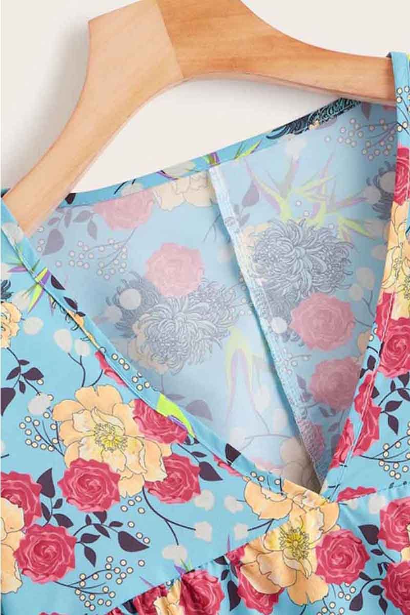 Omyke Floral Loose Blouse