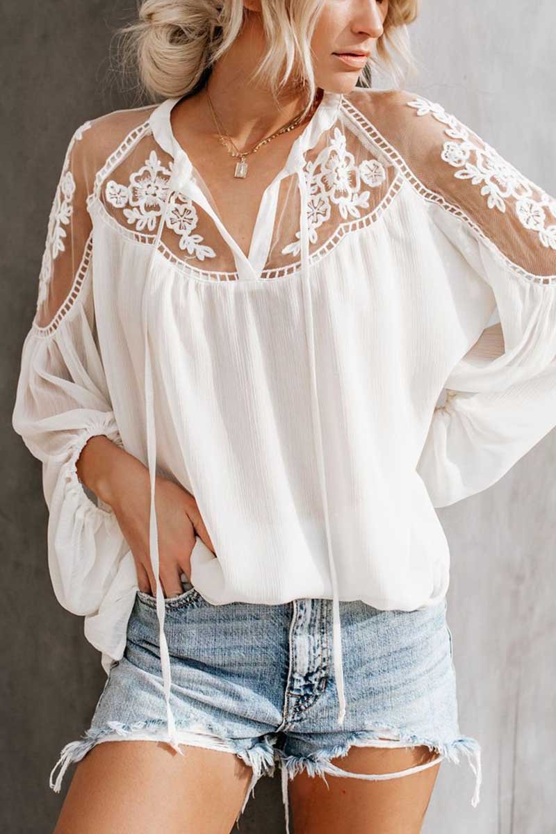 Omyke Casual Chiffon Shirt