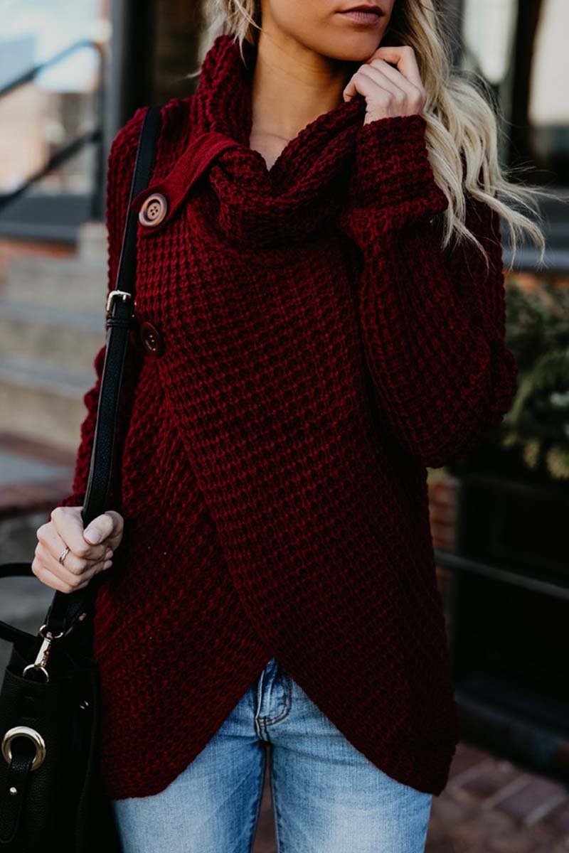 Omyke Irregular Winter Shawl Coat(6 Colors)
