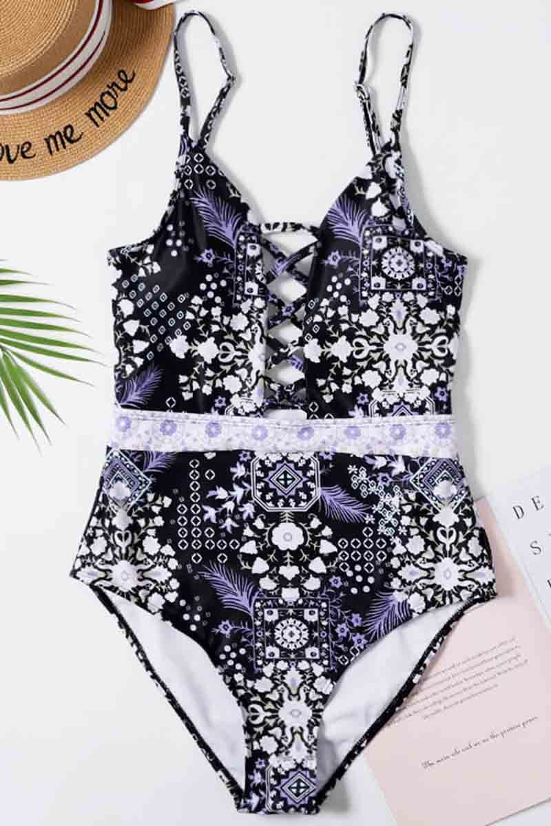 Omyke Hollow out Sexy One-Piece Swimsuit