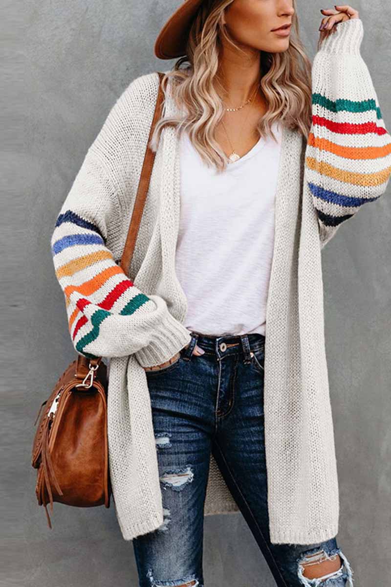 Omyke Loose Casual Knitted Coat