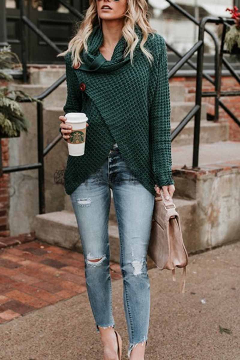 Omyke Irregular Winter Shawl Coat(6 Colors)