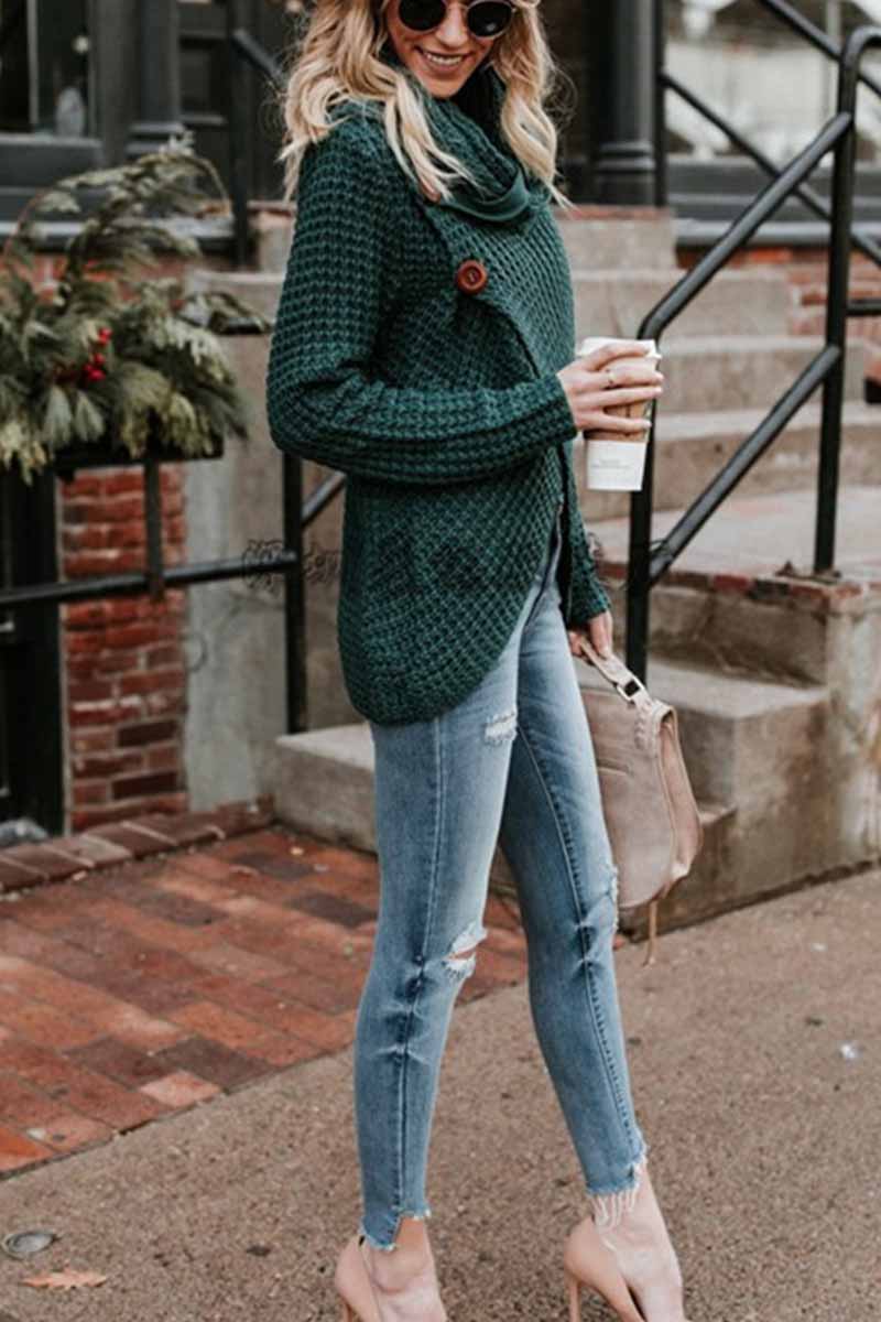 Omyke Irregular Winter Shawl Coat(6 Colors)