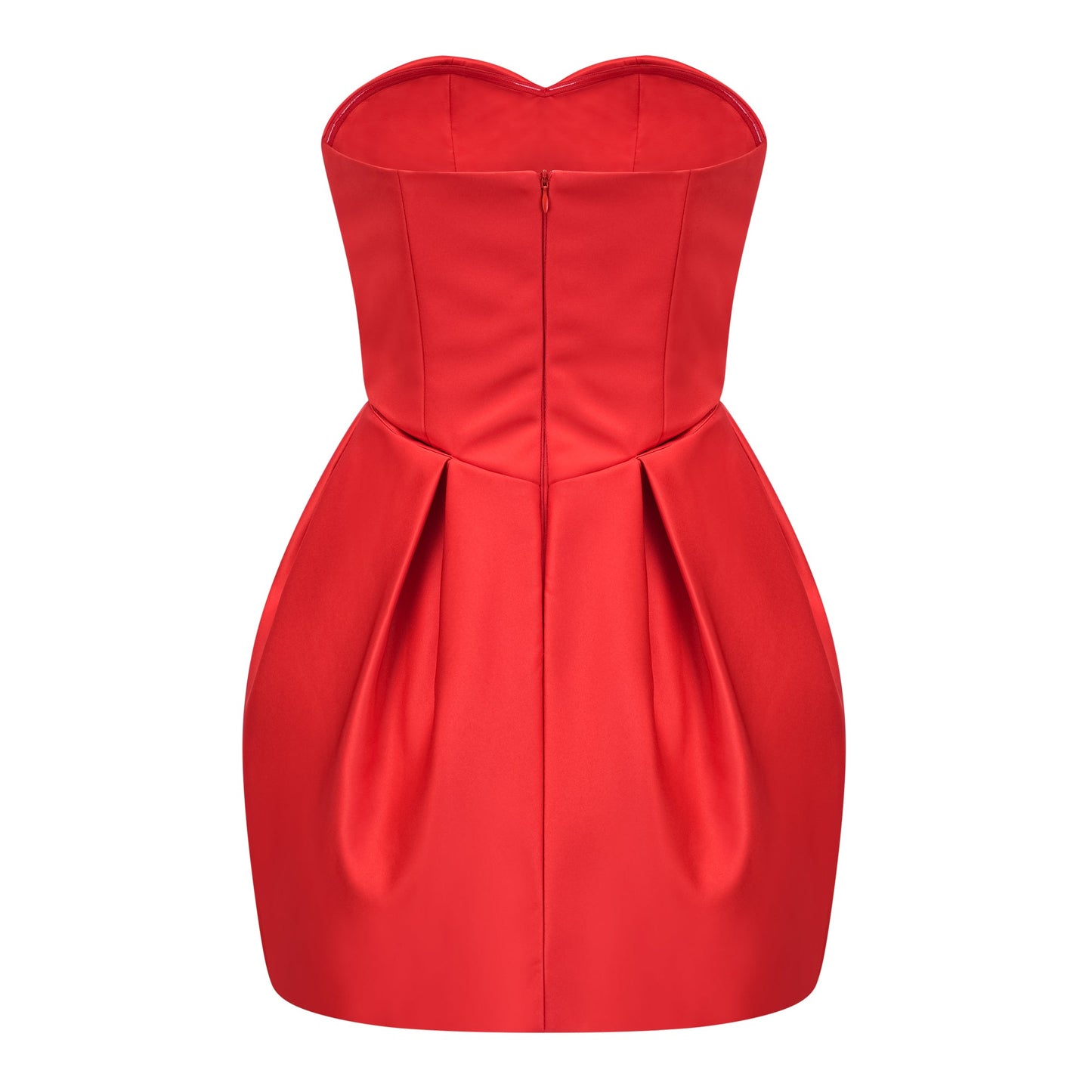 Laure Red Heart Off-shoulder Mini Dress