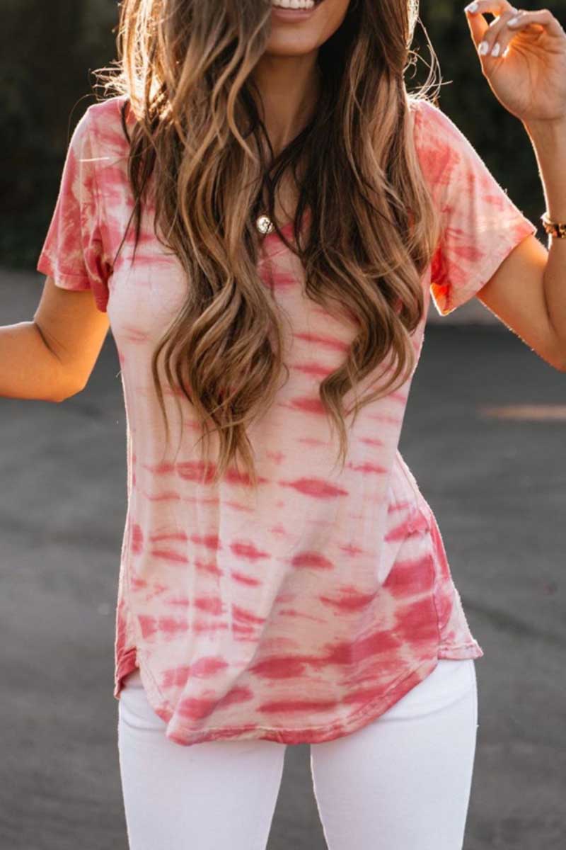 Omyke Loosetie Tie-dye Top