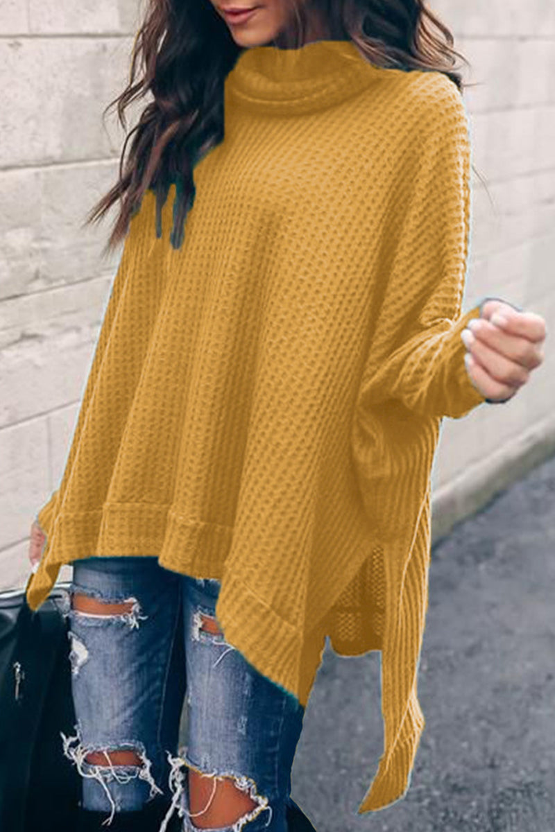 Casual Solid Color Turtleneck Sweaters(5 Colors)