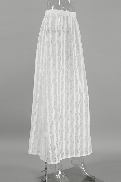 Sexy Hollow Out See-Through Loose High Waist Type A Bottoms