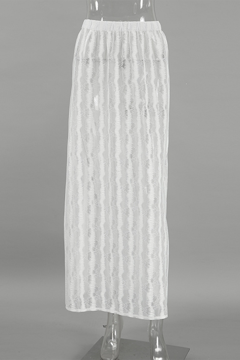 Sexy Hollow Out See-Through Loose High Waist Type A Bottoms