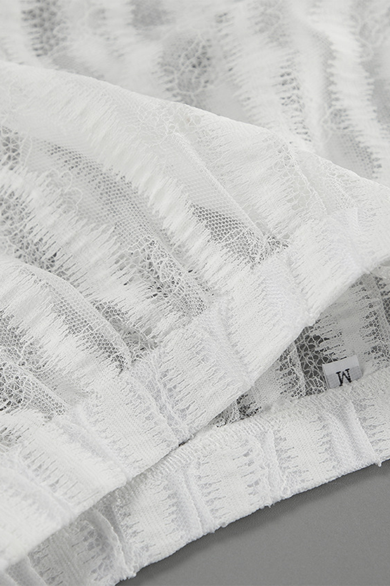 Sexy Hollow Out See-Through Loose High Waist Type A Bottoms