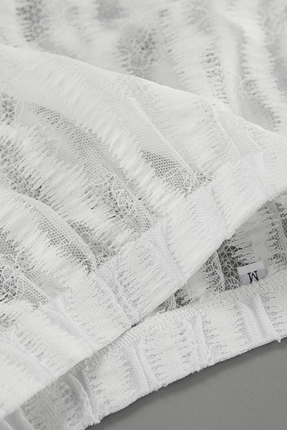 Sexy Hollow Out See-Through Loose High Waist Type A Bottoms