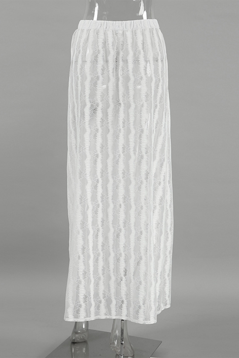 Sexy Hollow Out See-Through Loose High Waist Type A Bottoms