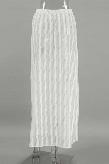 Sexy Hollow Out See-Through Loose High Waist Type A Bottoms