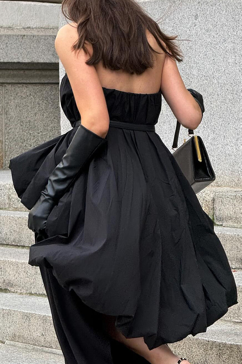 Sexy Ruched Irregular Strapless Strapless Dresses