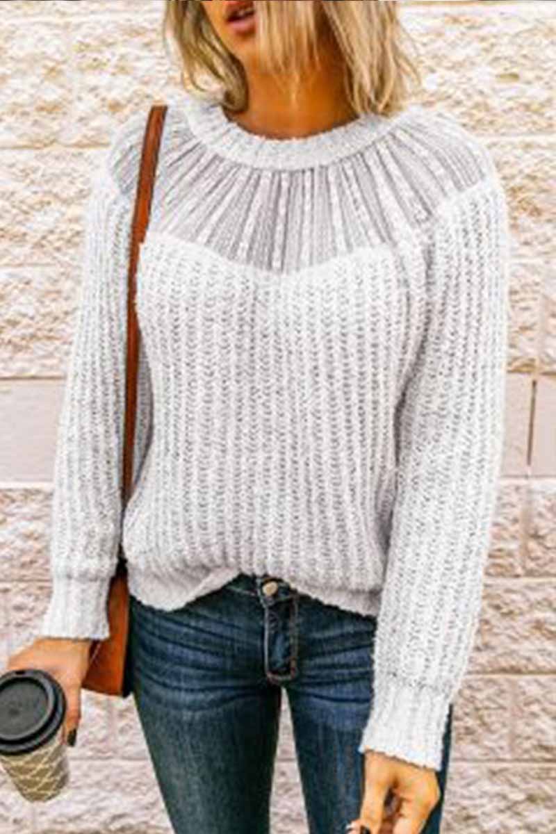 Omyke On-trend Patchwork Sweety Sweater