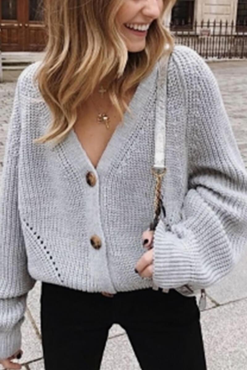 Omyke Loose Cardigan Sweater