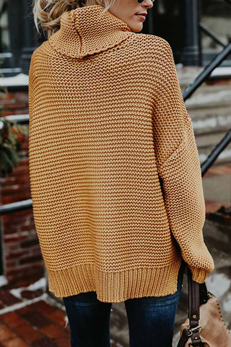 Omyke New Loose Style Turtleneck Sweater(3 Colors)