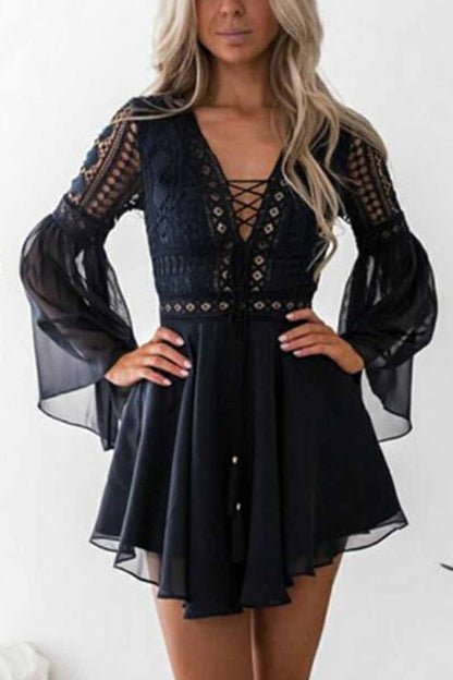 Omyke Lace Mini Dress (2 Colors )