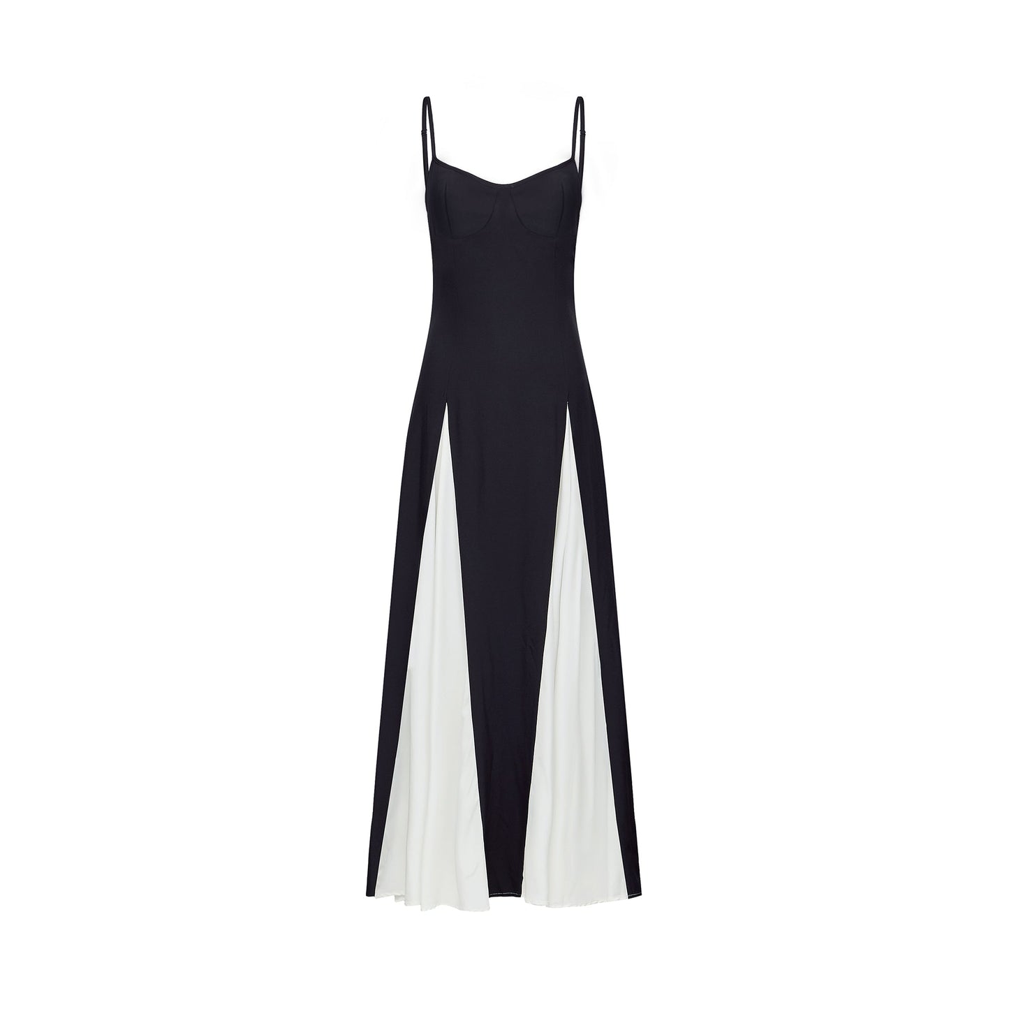 Sofie Two Tone Pleated Maxi Dress