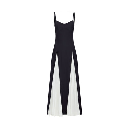 Sofie Two Tone Pleated Maxi Dress