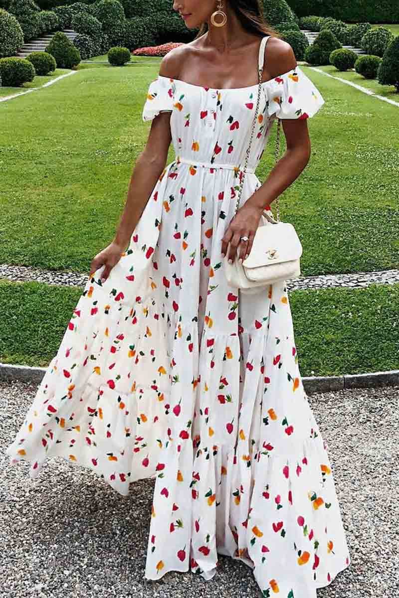 Omyke Sexy Off-Shoulder Tube Top Dress