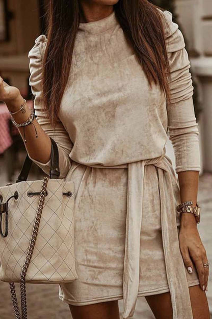 Omyke Casual Sexy Long Sleeve Mini Dress(4 Colors)