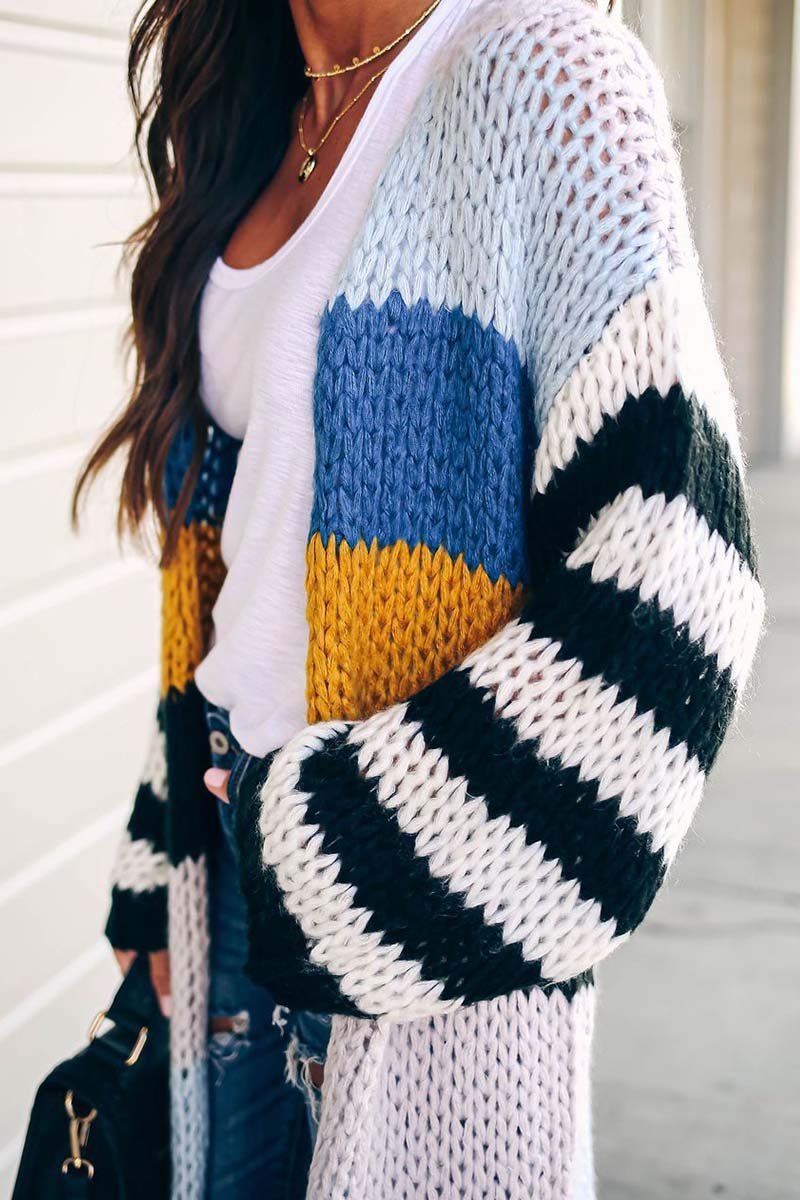 Omyke Knitted Cardigan Sweaters