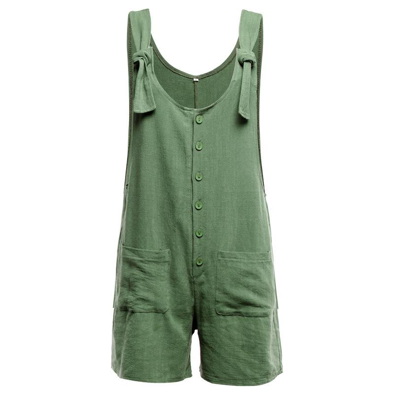 Omyke Cotton Pocket Jumpsuit(3 Colors)