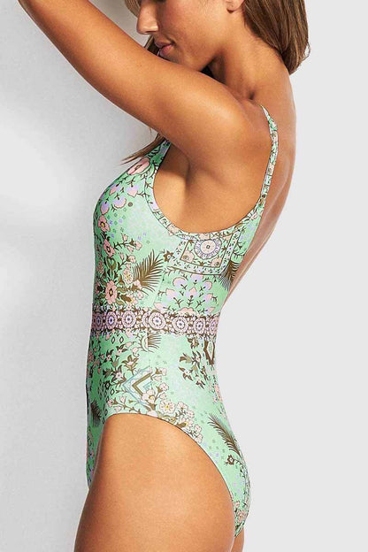 Omyke Hollow out Sexy One-Piece Swimsuit