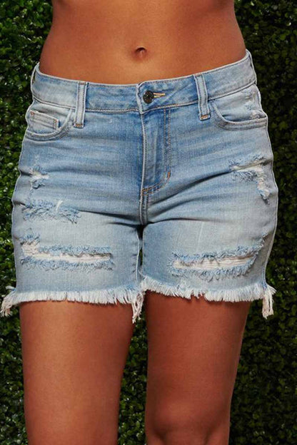 Omyke On-trend Ripped Sexy Denim Shorts(3 colors)